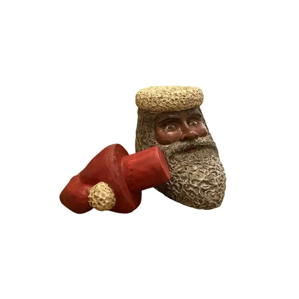 Kurt Adler Christmas Resin Old World Santa Candle Holder Or Table Top Decor